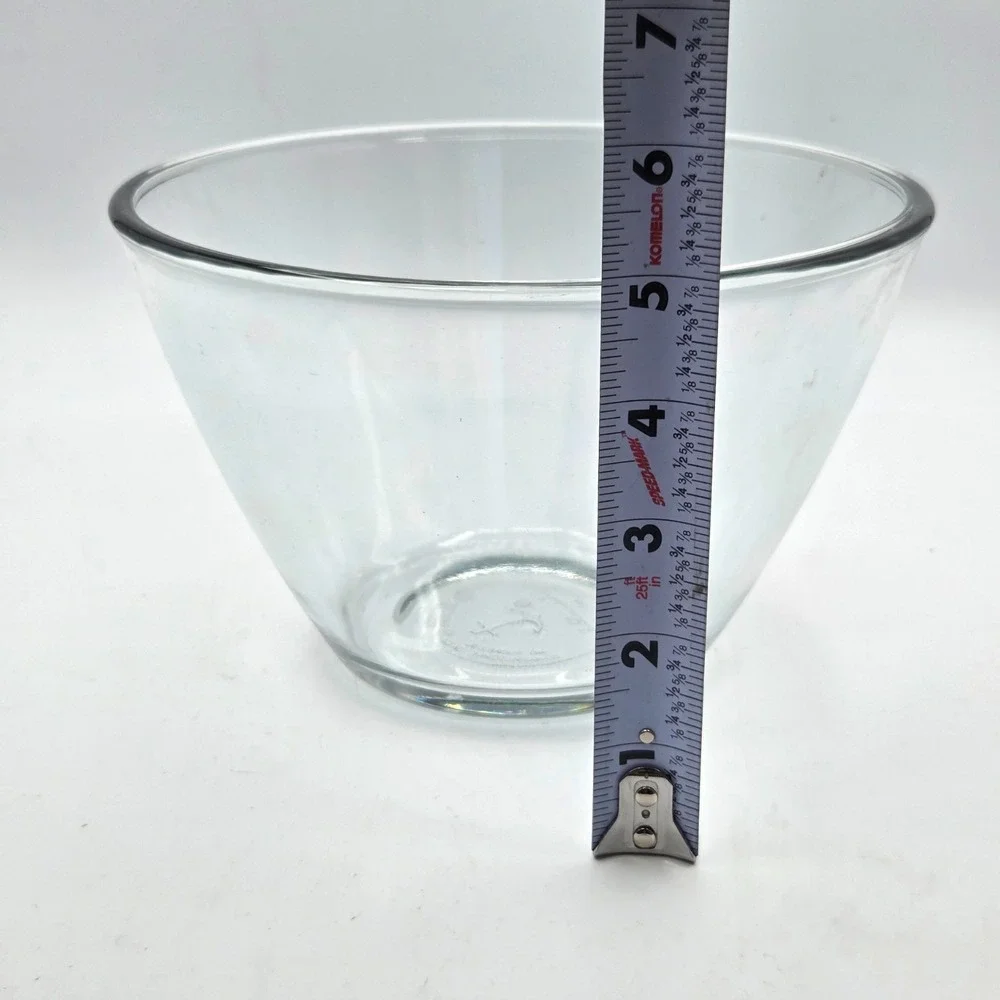 Anchor Hocking Clear Glass Mixing Bowl 2Qt USA Medium VINTAGE